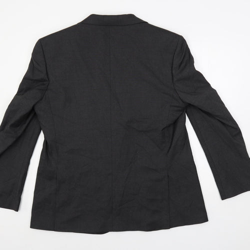 Marks and Spencer Mens Grey Polyester Jacket Suit Jacket Size 44 Regular