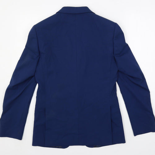 Marks and Spencer Mens Blue Polyester Jacket Suit Jacket Size 36 Regular