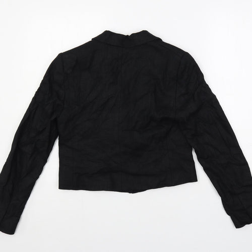 Marks and Spencer Womens Black Jacket Blazer Size 8 Button