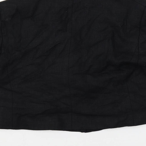 Marks and Spencer Womens Black Jacket Blazer Size 8 Button