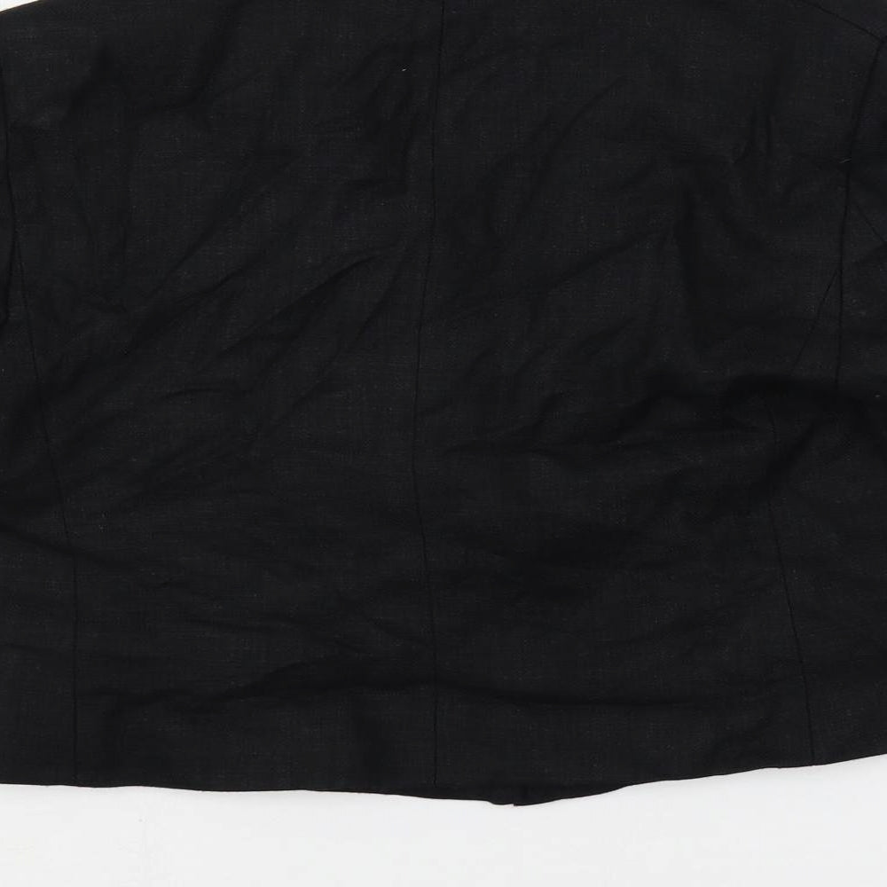 Marks and Spencer Womens Black Jacket Blazer Size 8 Button