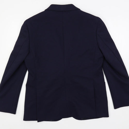 Marks and Spencer Mens Blue Polyester Jacket Suit Jacket Size 40 Regular