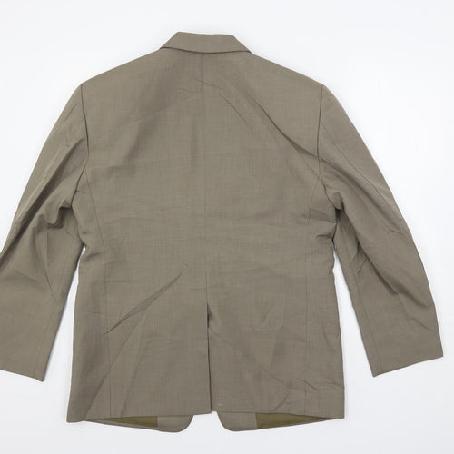 Ambassador Mens Brown Jacket Blazer Size 40 Button