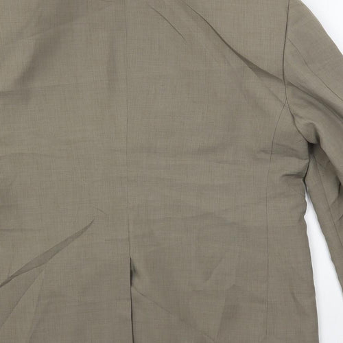 Ambassador Mens Brown Jacket Blazer Size 40 Button