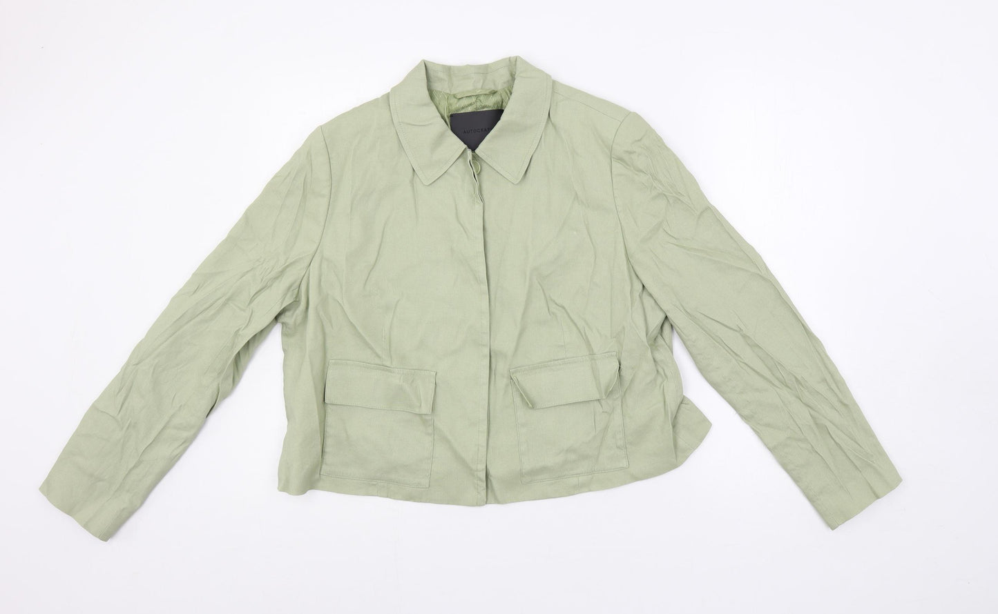 Autograph Womens Green Jacket Size 16 Button