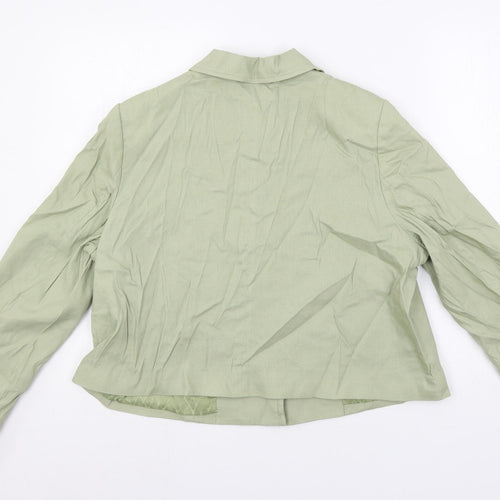 Autograph Womens Green Jacket Size 16 Button