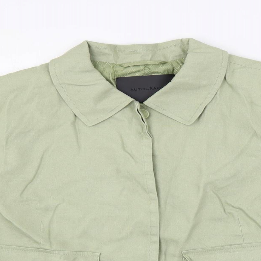 Autograph Womens Green Jacket Size 16 Button