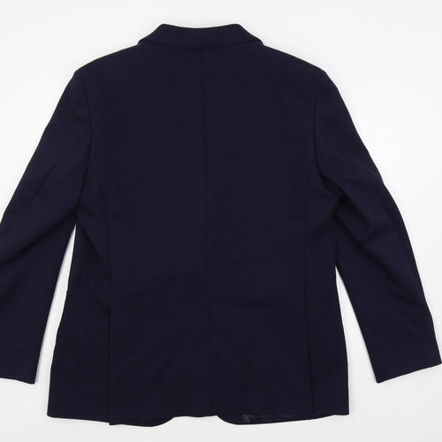 Marks and Spencer Mens Blue Polyamide Jacket Blazer Size 44 Regular