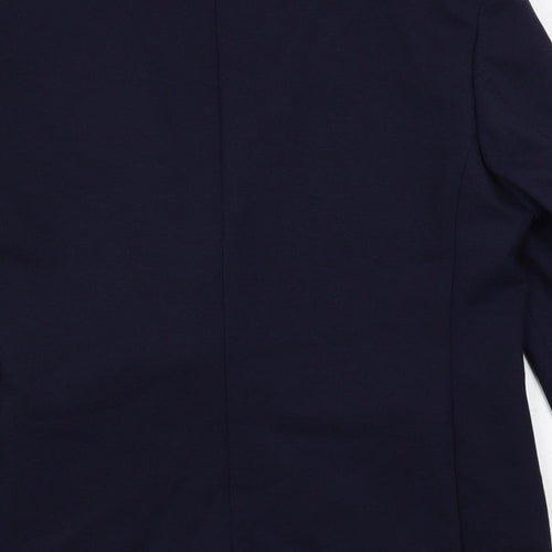 Marks and Spencer Mens Blue Polyamide Jacket Blazer Size 44 Regular