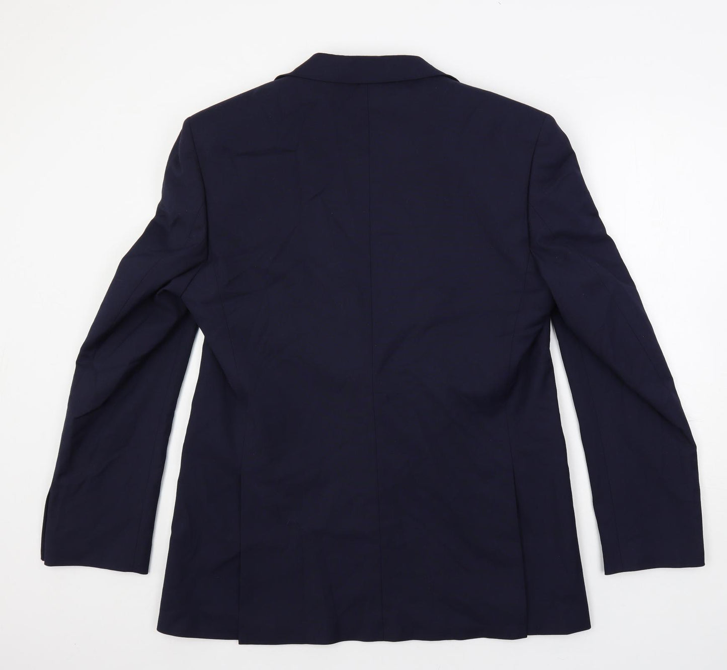 Marks and Spencer Mens Blue Polyester Jacket Suit Jacket Size 42 Regular