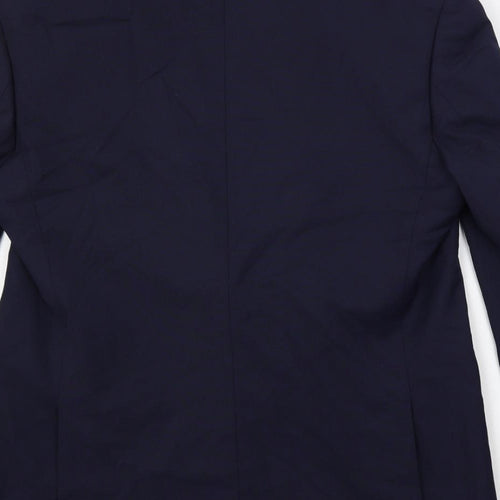 Marks and Spencer Mens Blue Polyester Jacket Suit Jacket Size 42 Regular