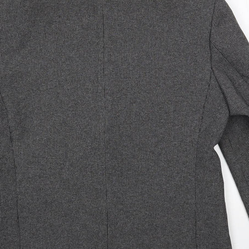 Canda Mens Grey Polyester Jacket Blazer Size 40 Regular