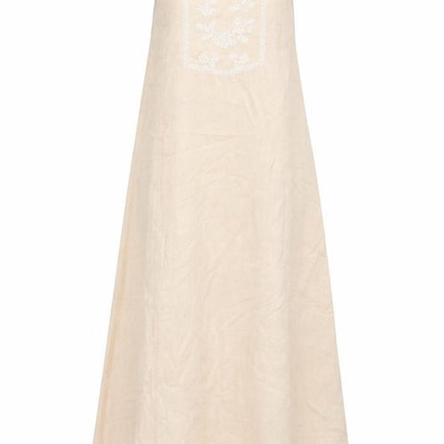 Zara Womens Pink Cotton Shift Size S Square Neck Tie - Embroidered Detail