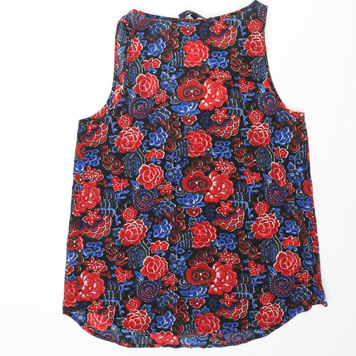 French Connection Womens Multicoloured Floral Polyester Camisole Blouse Size 10 Scoop Neck