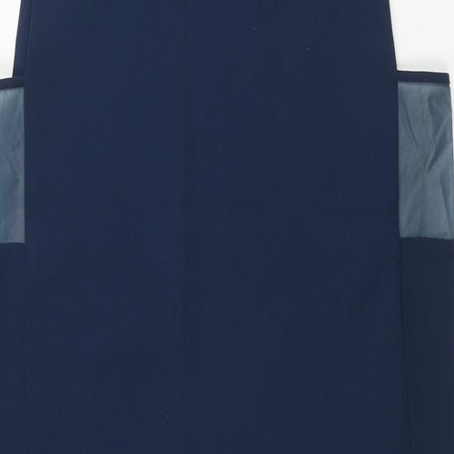 & Other Stories Womens Blue Polyester Shift Size 10 Round Neck Pullover