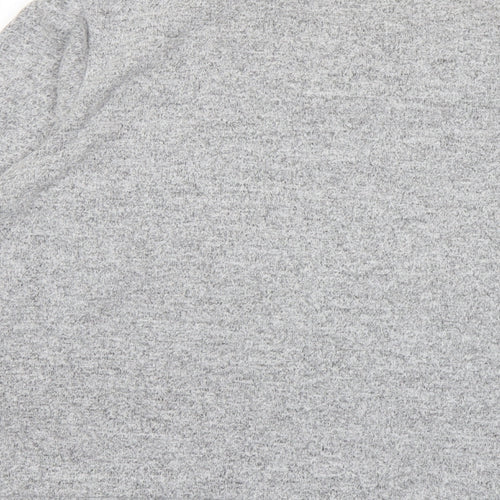 Dorothy Perkins Womens Grey Crew Neck Polyester Pullover Jumper Size 16