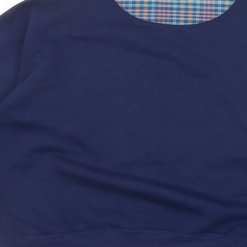 Allice Collins Womens Blue Polyester Pullover Sweatshirt Size L Pullover