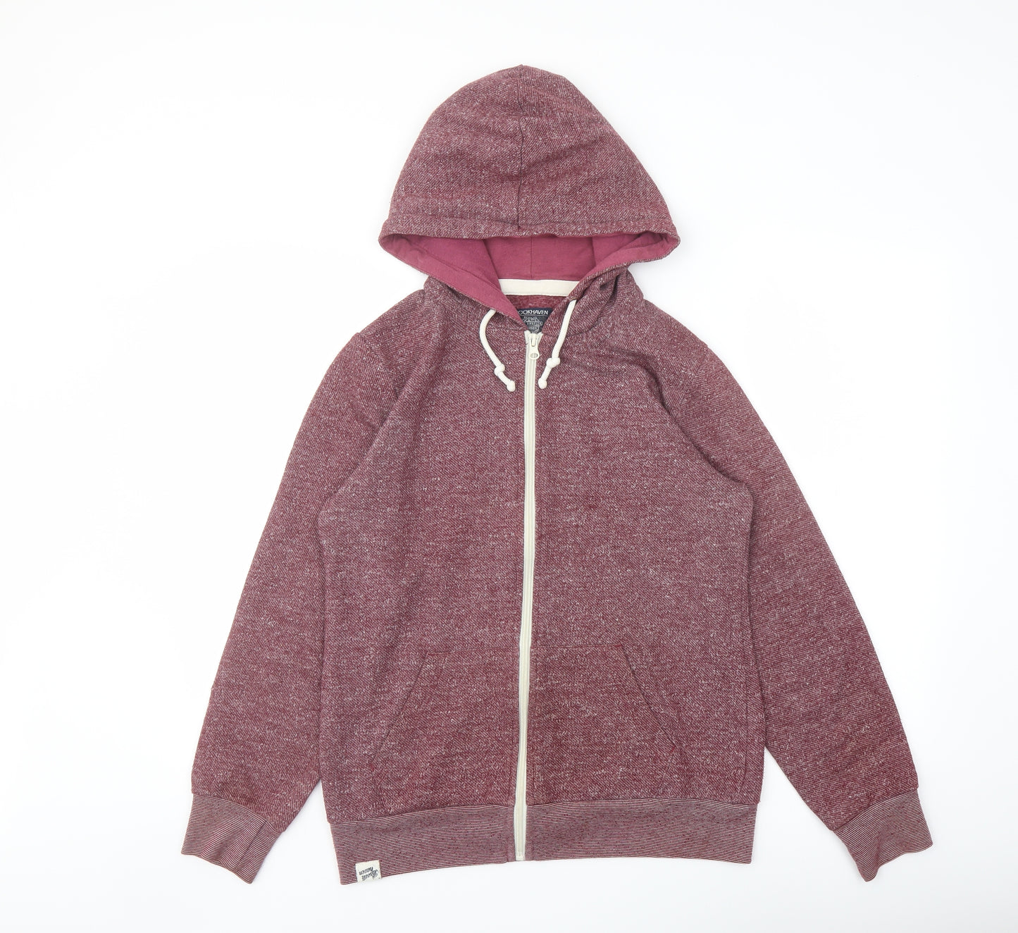 Brookhaven Womens Purple Polyester Full Zip Hoodie Size 10 Zip