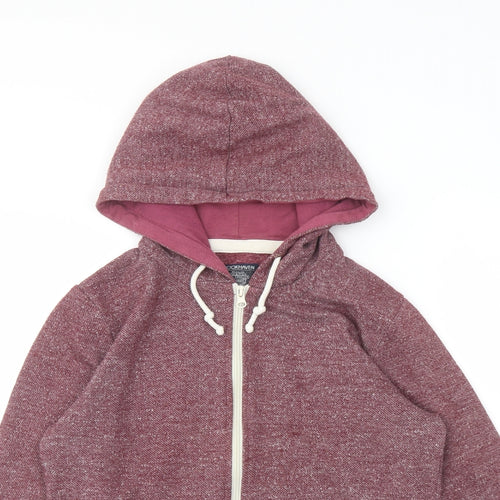 Brookhaven Womens Purple Polyester Full Zip Hoodie Size 10 Zip