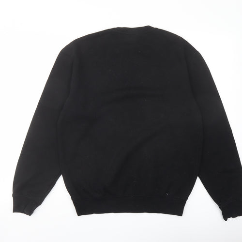 H&M Womens Black Cotton Pullover Sweatshirt Size XS Pullover