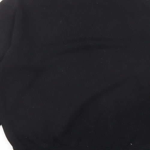 H&M Womens Black Cotton Pullover Sweatshirt Size XS Pullover