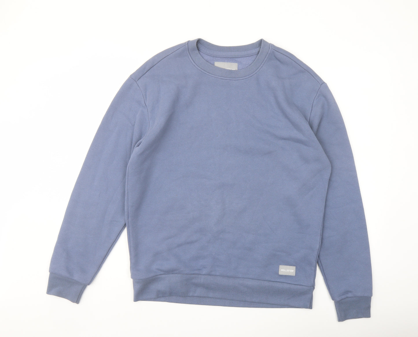 Holluster Mens Blue Cotton Pullover Sweatshirt Size S