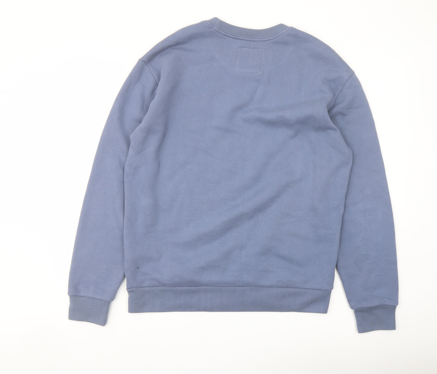Holluster Mens Blue Cotton Pullover Sweatshirt Size S