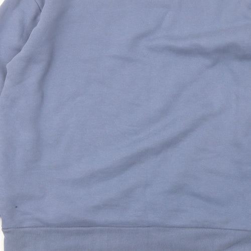 Holluster Mens Blue Cotton Pullover Sweatshirt Size S