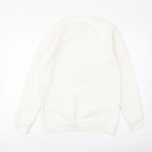Montar Womens Ivory Cotton Pullover Sweatshirt Size M Pullover