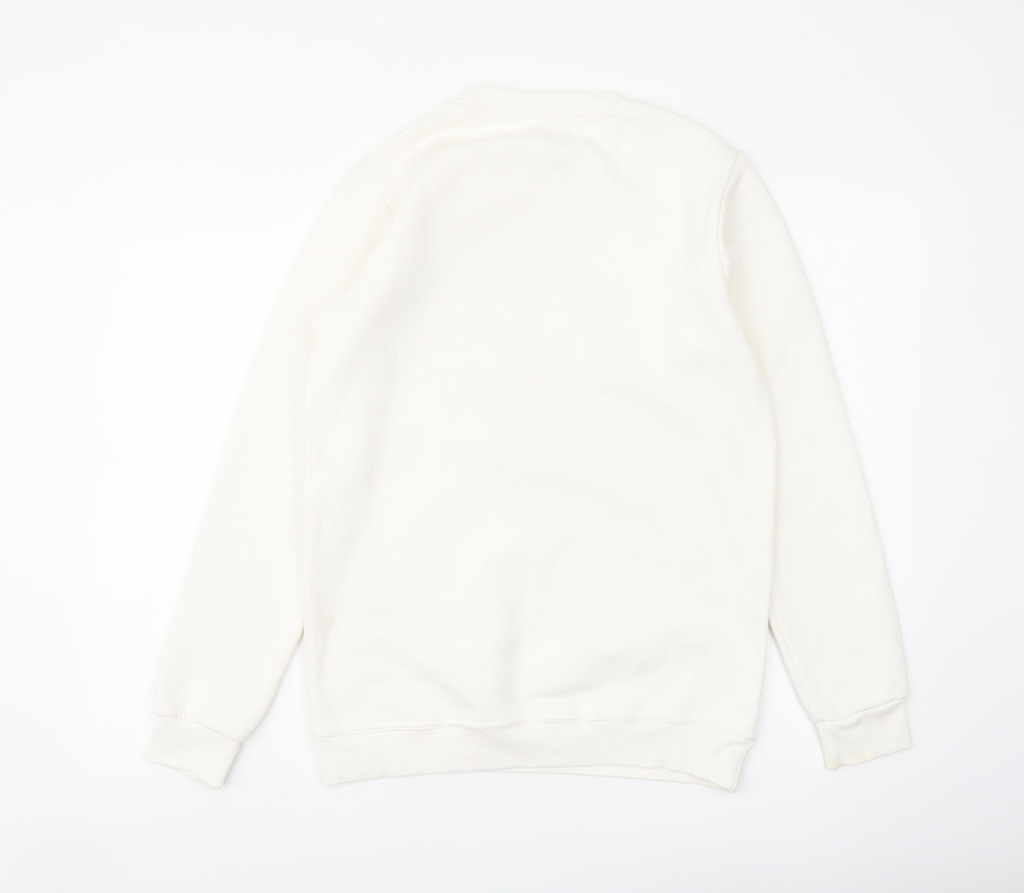 Montar Womens Ivory Cotton Pullover Sweatshirt Size M Pullover