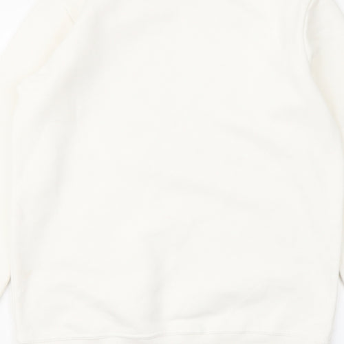 Montar Womens Ivory Cotton Pullover Sweatshirt Size M Pullover
