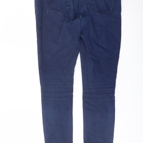 George Womens Blue Cotton Skinny Jeans Size 14 L28 in Regular Button
