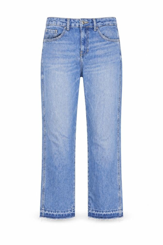 FOREVER 21 Womens Blue Cotton Straight Jeans Size 28 in L25 in Regular Button