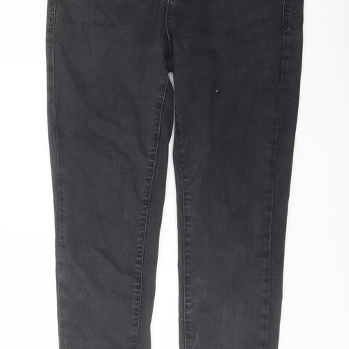 Autograph Womens Grey Cotton Skinny Jeans Size 30 in L26 in Regular Button