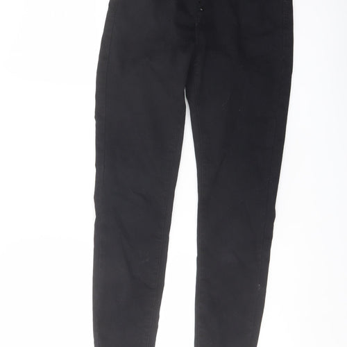 Denim & Co. Womens Black Cotton Skinny Jeans Size 8 L27 in Regular Button