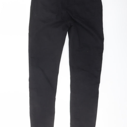 Denim & Co. Womens Black Cotton Skinny Jeans Size 8 L27 in Regular Button
