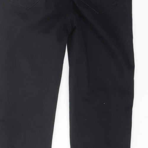 Denim & Co. Womens Black Cotton Skinny Jeans Size 8 L27 in Regular Button
