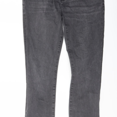 Gap Mens Grey Cotton Skinny Jeans Size 30 in L32 in Regular Button