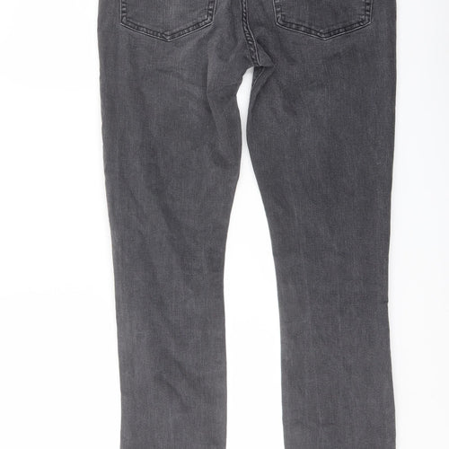 Gap Mens Grey Cotton Skinny Jeans Size 30 in L32 in Regular Button