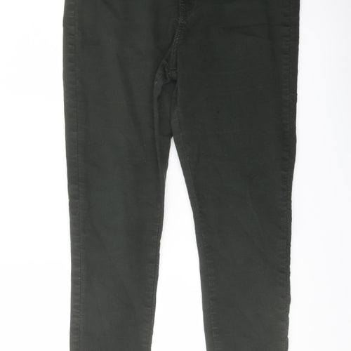 Denim & Co. Womens Green Cotton Jegging Jeans Size 16 L29 in Regular Button