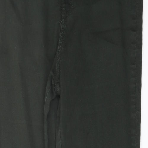 Denim & Co. Womens Green Cotton Jegging Jeans Size 16 L29 in Regular Button