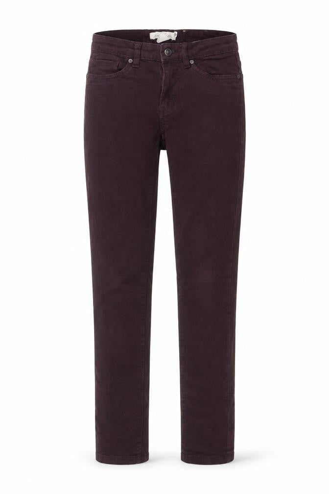 H&M Womens Purple Cotton Straight Jeans Size 8 L29 in Regular Button
