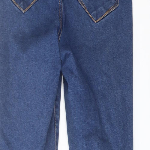 Denim & Co. Womens Blue Cotton Jegging Jeans Size 8 L26 in Regular Button
