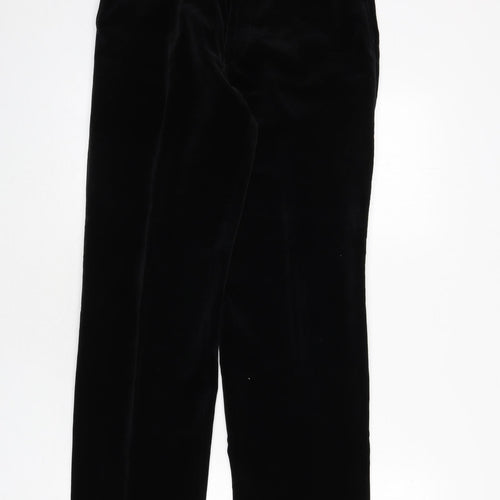 Ciro Citterio Mens Black Polyester Dress Pants Trousers Size 30 in L32 in Regular Zip