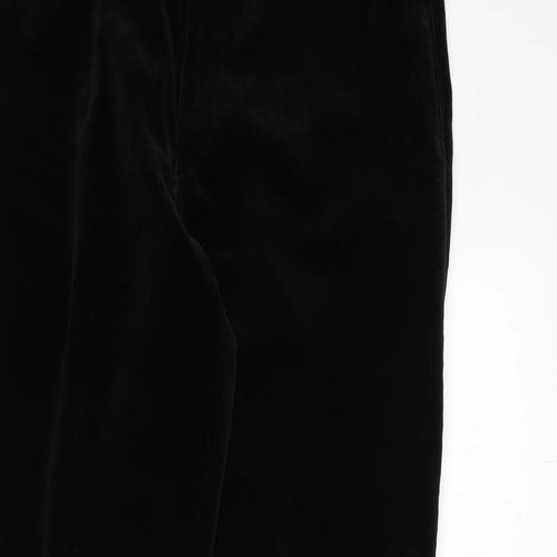 Ciro Citterio Mens Black Polyester Dress Pants Trousers Size 30 in L32 in Regular Zip