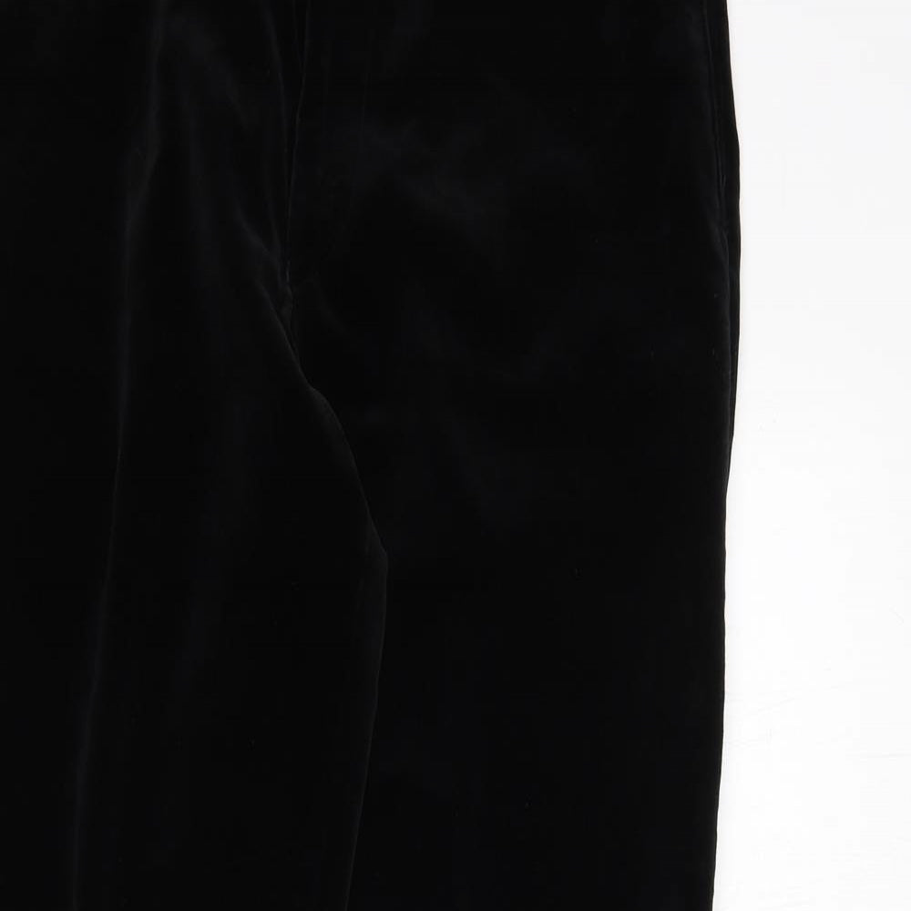Ciro Citterio Mens Black Polyester Dress Pants Trousers Size 30 in L32 in Regular Zip