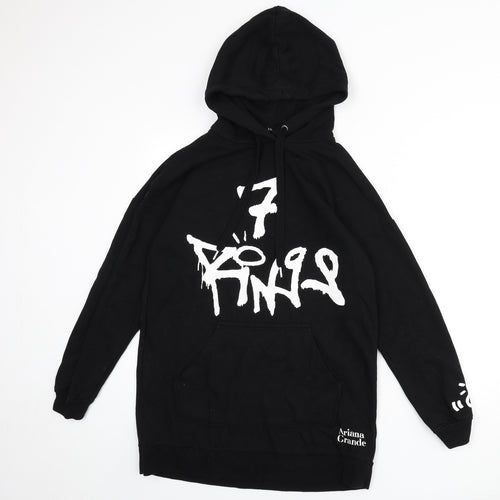 H&M Womens Black Cotton Pullover Hoodie Size S Pullover - Ariana Grande, 7 Rings