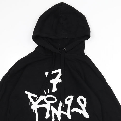H&M Womens Black Cotton Pullover Hoodie Size S Pullover - Ariana Grande, 7 Rings