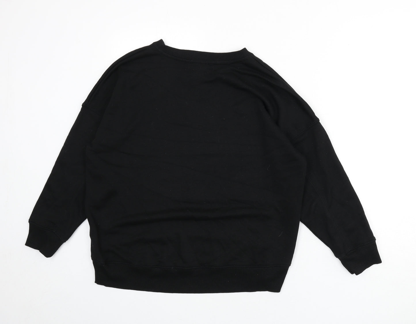New Look Womens Black Polyester Pullover Sweatshirt Size 10 Pullover - L'Amour Paris