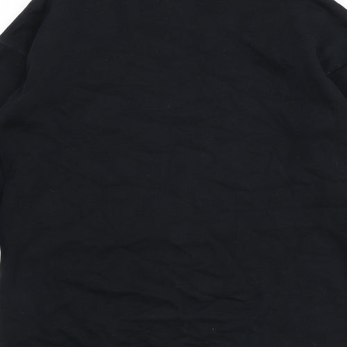 ASOS Womens Black 100% Cotton Pullover Sweatshirt Size 6 Pullover